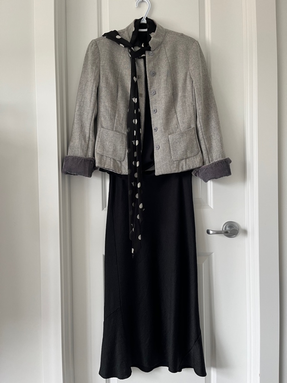 100% Wool & Silk |New Chinese Style Jacket Silk Iining Mandarin Collar XS–S